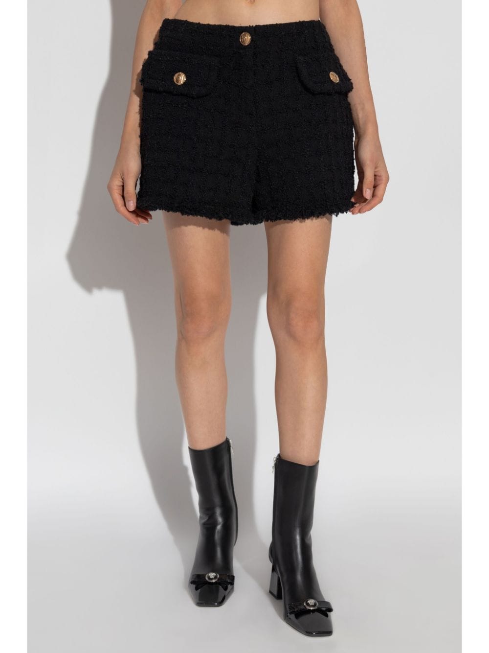 Short trousers 40 Versace Shorts Black Brand