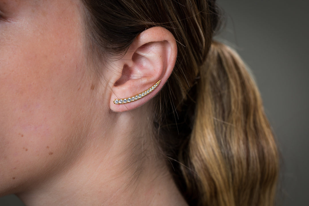 Georgini Earring Georgini Summer Sorbet Vanilla Vine Earrings Large Gold Brand