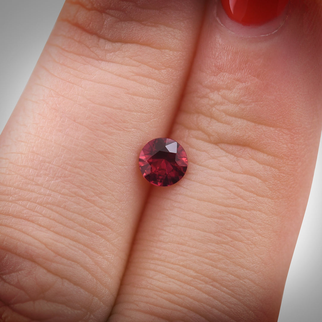 0.52 Carat Red MOZAMBIQUE Round Ruby