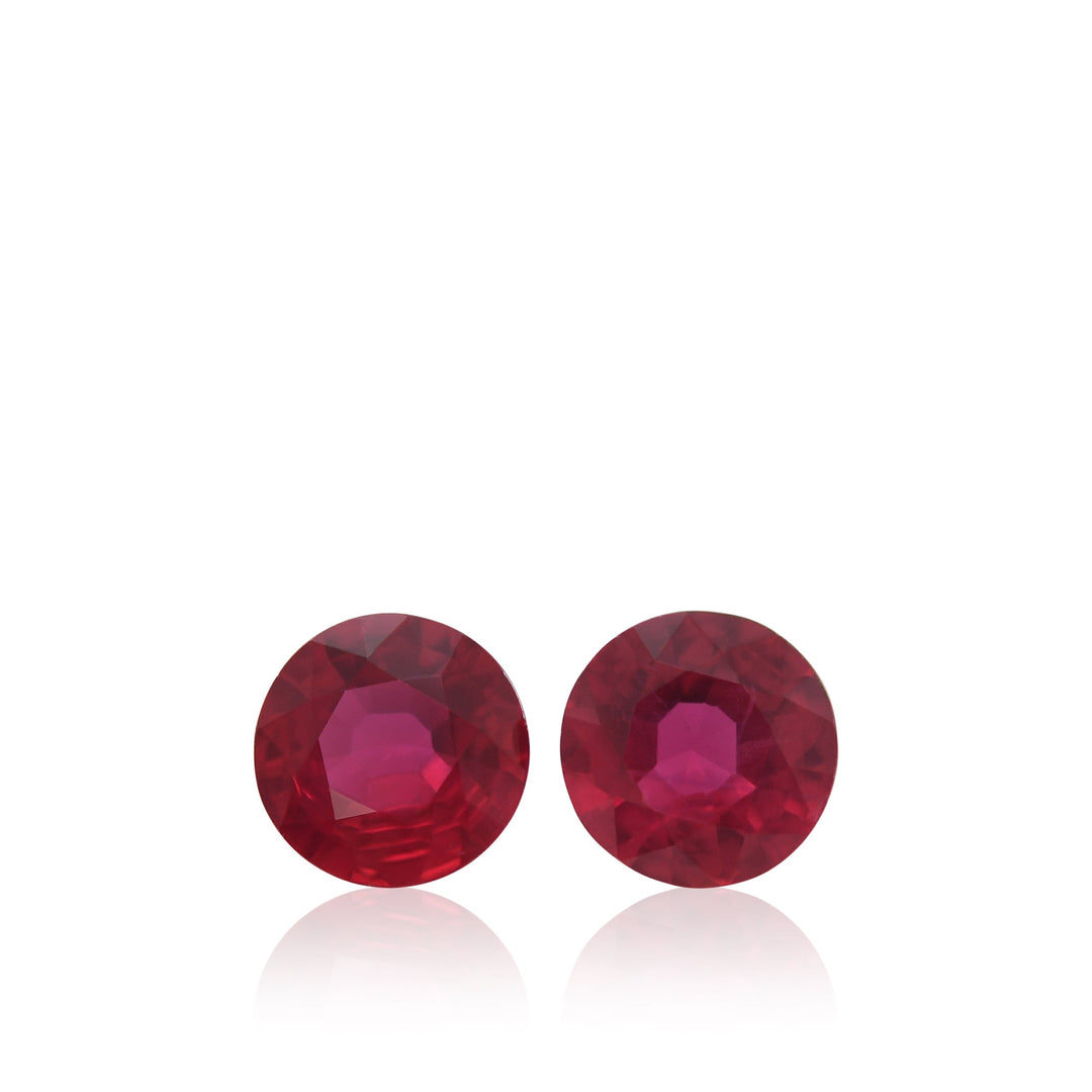 1.22 Carat Red MOZAMBIQUE Round Ruby