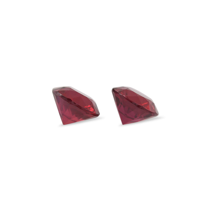 1.30 Carat Red MOZAMBIQUE Round Rubies Pair