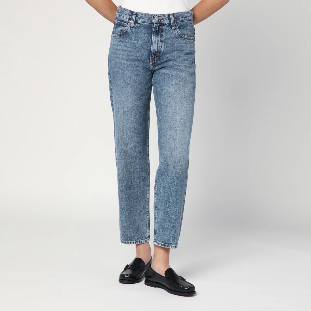 Frame - Light blue washed-effect jeans