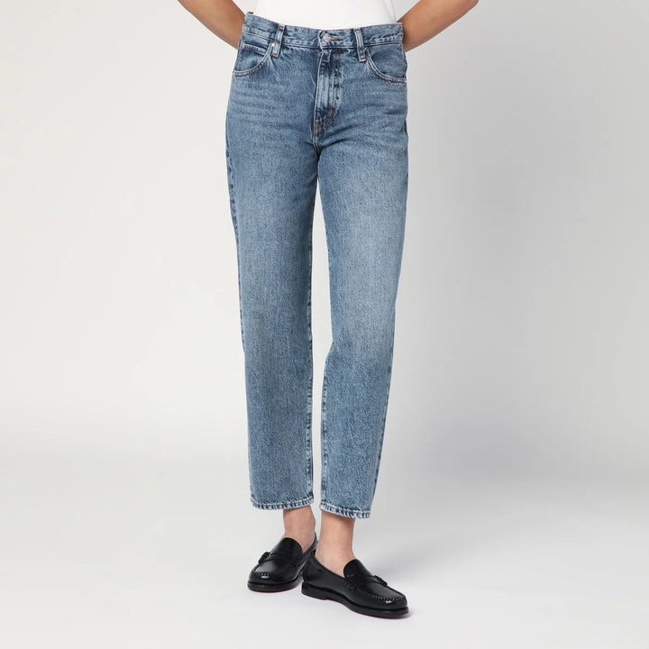 Frame - Light blue washed-effect jeans