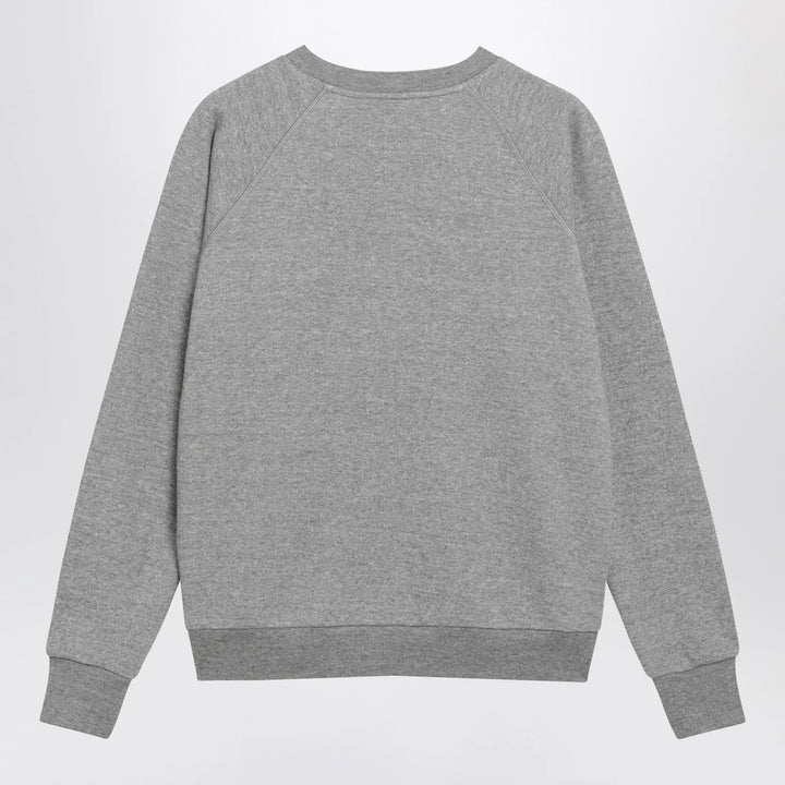 The Row - Eulalia sweatshirt in grey mélange cashmere blend