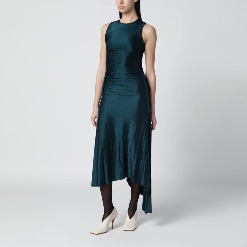 Dresses Victoria Beckham - Twist dress in dark aqua green - 10 UK Brand