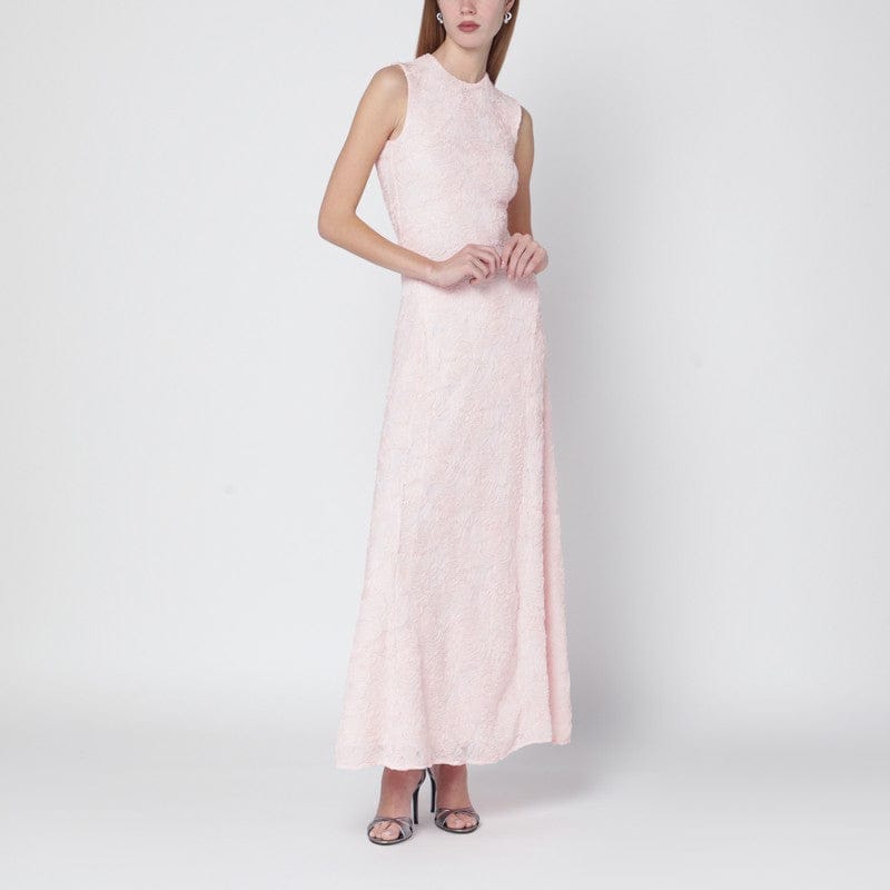Dresses ROTATE Birger Christensen - Long pink mesh dress - 38 DK Brand