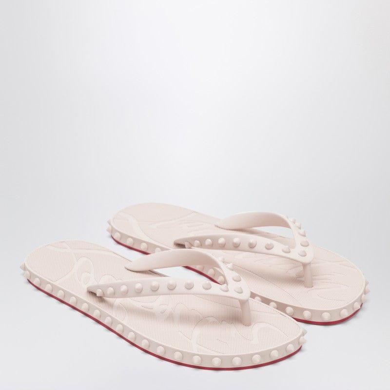 Shoes Christian Louboutin - Super Loubi Flip-Flops milk coloured - 38 IT Brand