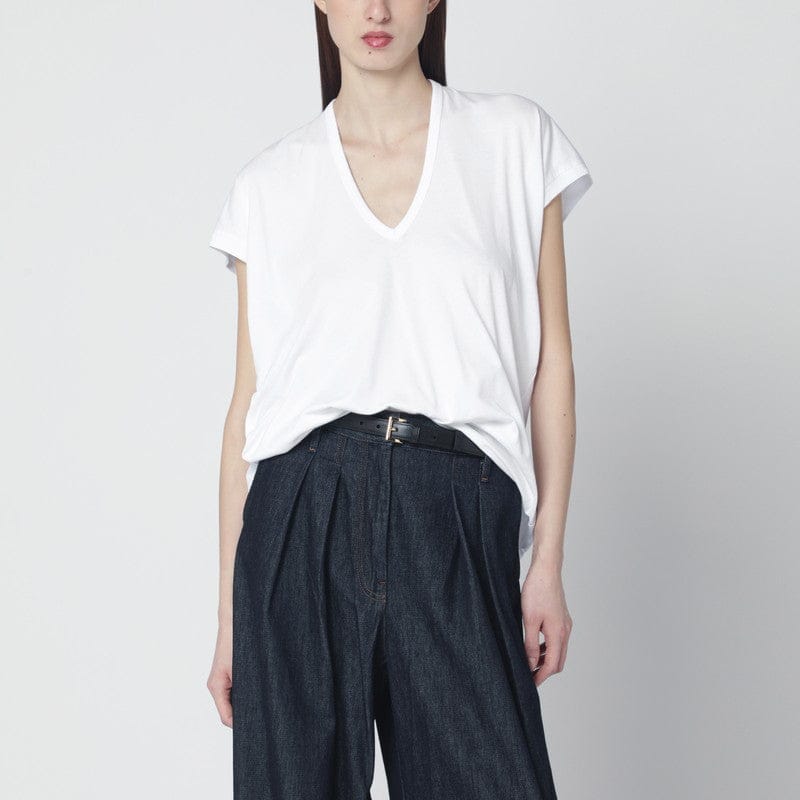 Shirts & Tops Dries Van Noten - White V-neck T-shirt - M Brand