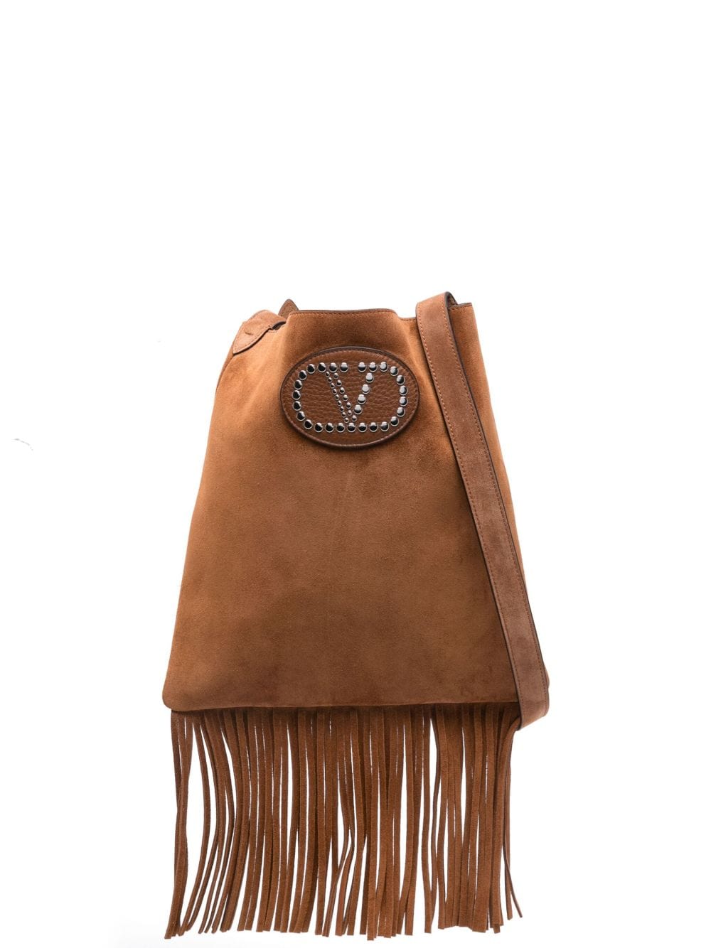 Shoulder UNI Valentino Garavani Nellcôte Suede Shoulder Bag With Fringes Brand