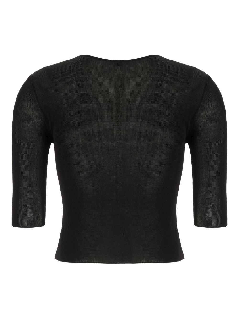 Saint Laurent Sweaters Black Cropped