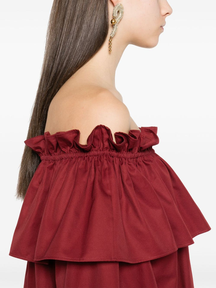 Saint Laurent Dresses Red