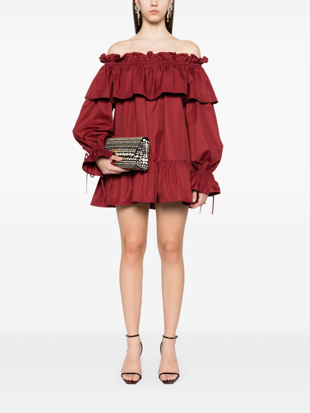 Saint Laurent Dresses Red
