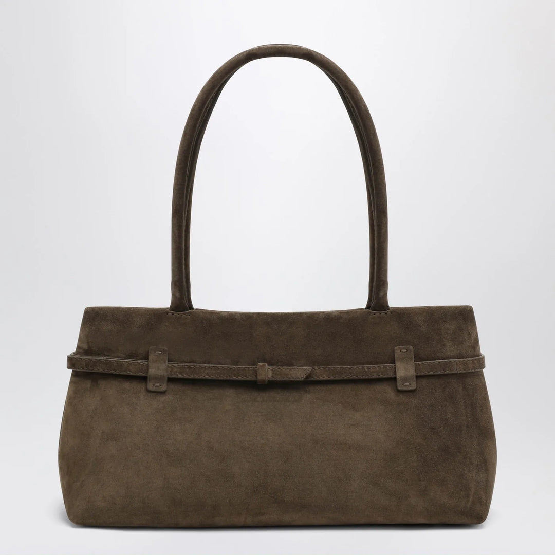 Manu Atelier - Le Cambon East West Tobacco suede bag