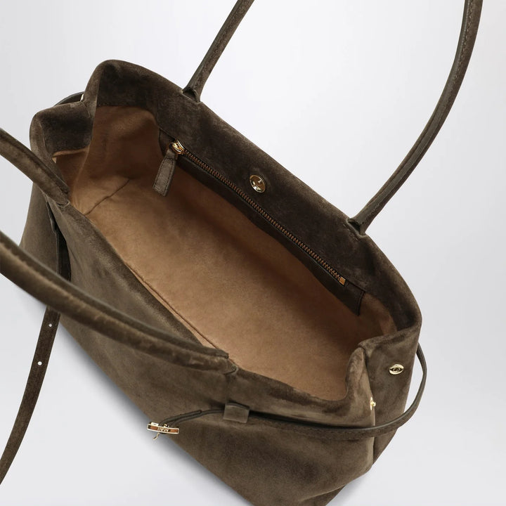 Manu Atelier - Le Cambon East West Tobacco suede bag