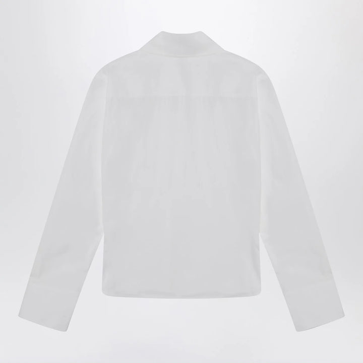 The Attico - White asymmetric cotton shirt