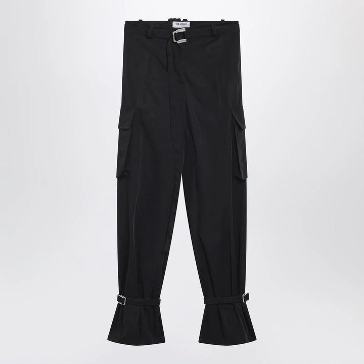 The Attico - Black nylon trousers