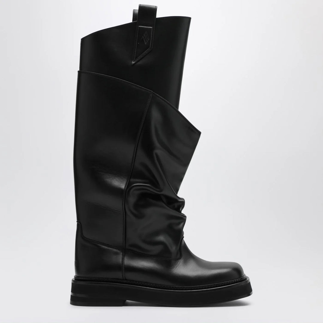 The Attico - Black leather La Passeggiata boots