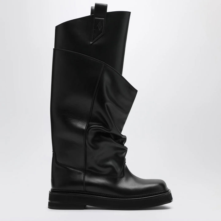 The Attico - Black leather La Passeggiata boots