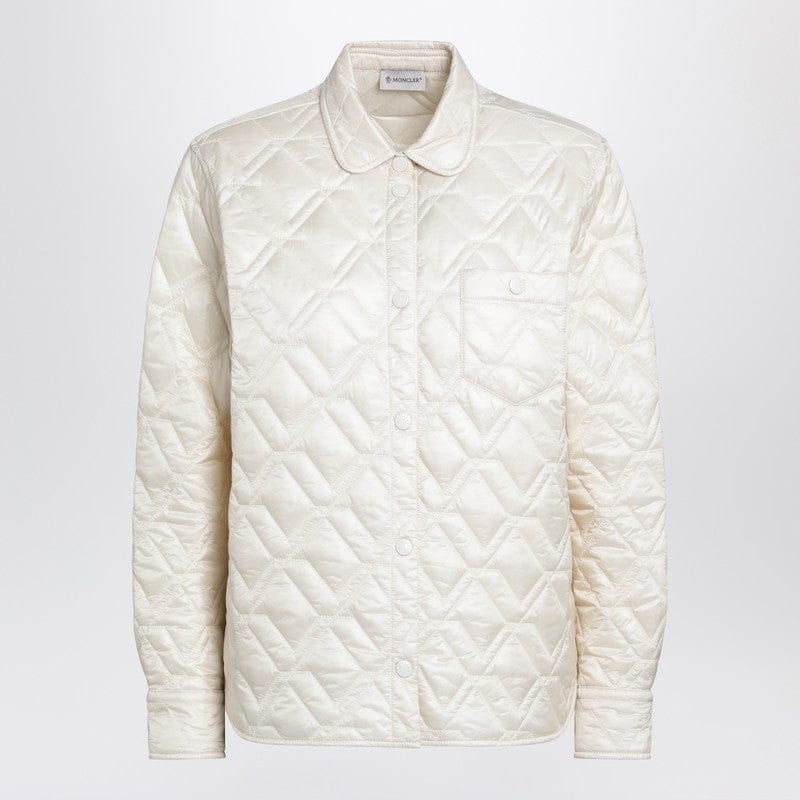 Shirts & Tops Moncler - Beige quilted shirt - 40 IT Brand