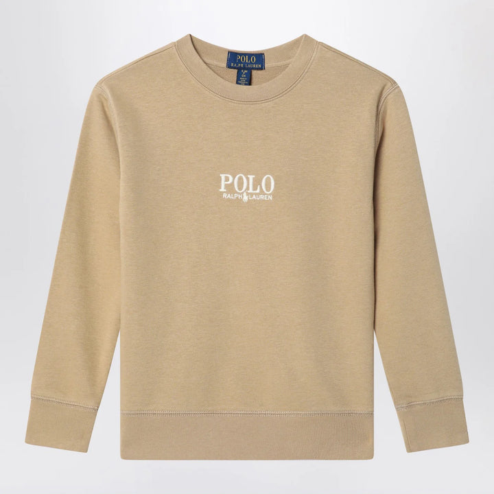 Polo Ralph Lauren - Beige cotton sweatshirt with logo