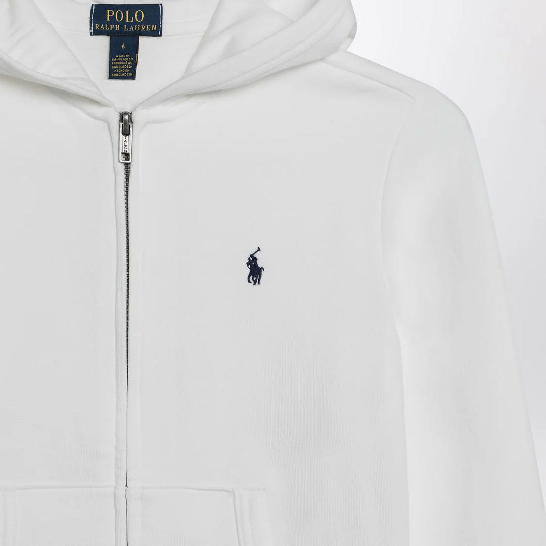 Polo Ralph Lauren - White zip-up sweatshirt in cotton blend