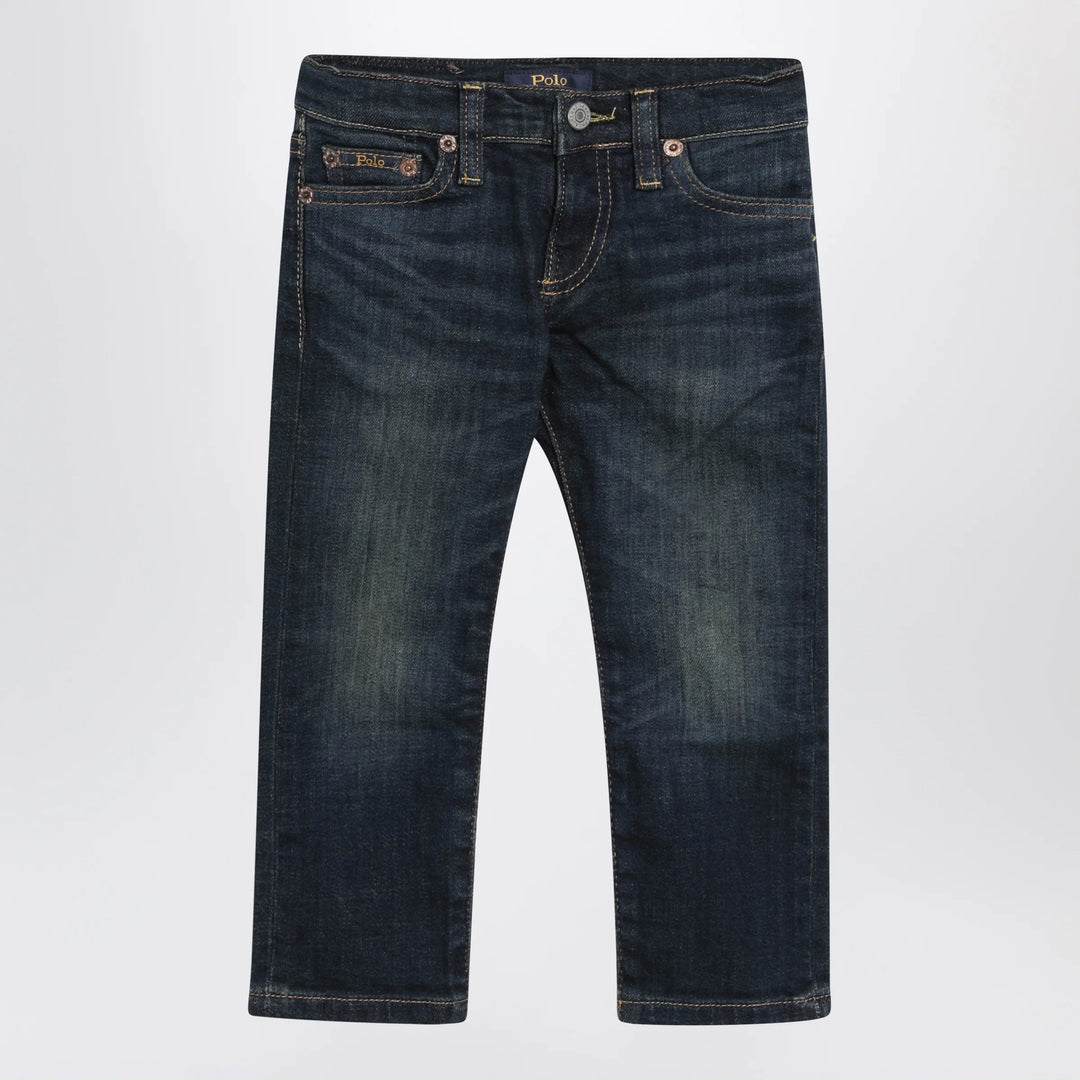 Polo Ralph Lauren - Dark blue washed-effect jeans