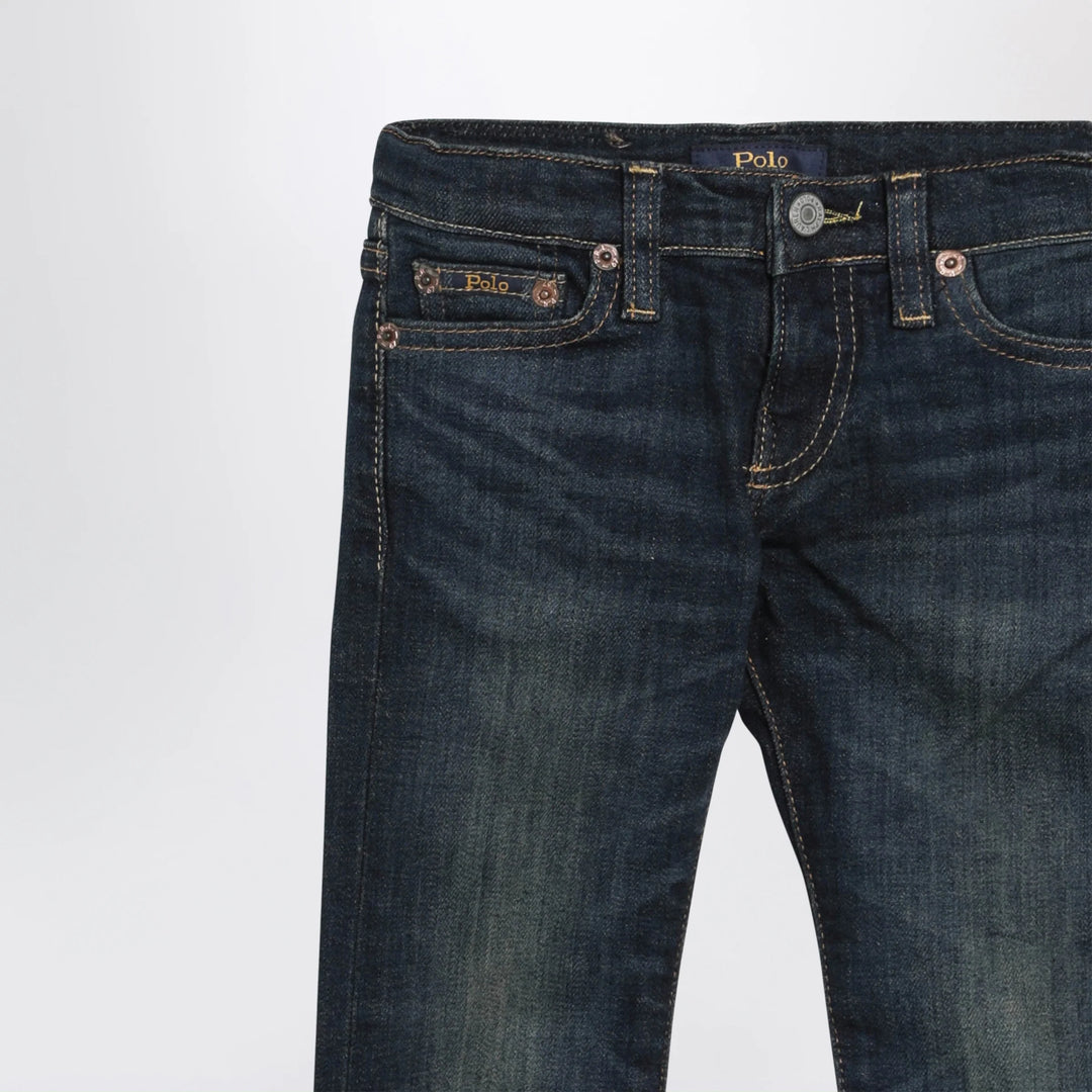 Polo Ralph Lauren - Dark blue washed-effect jeans