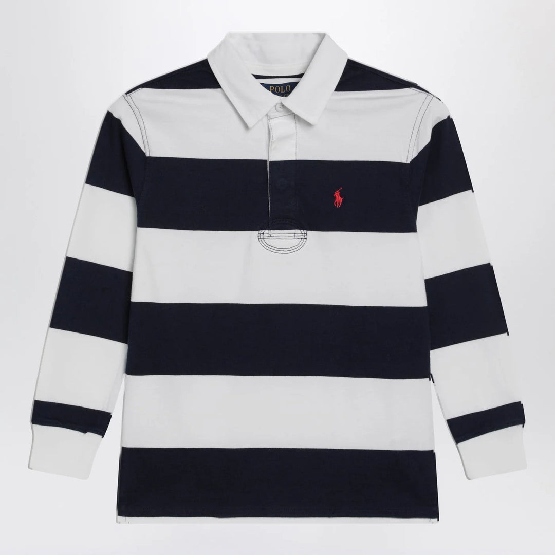 Polo Ralph Lauren - White/navy striped polo shirt