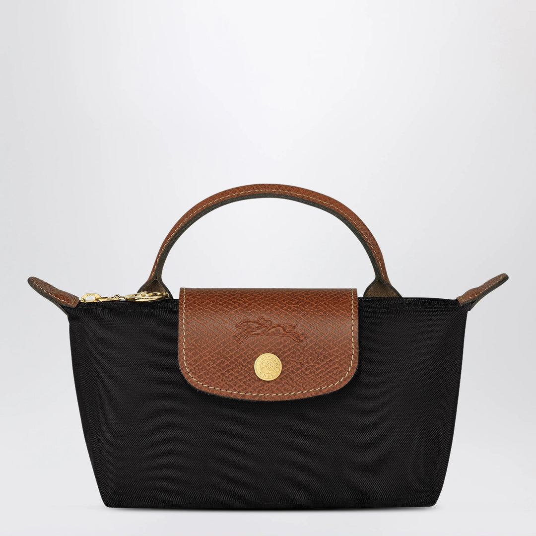 Longchamp - Le Pliage Original Pebble clutch bag black