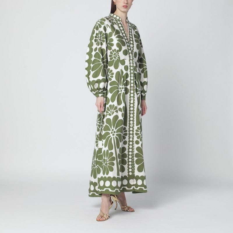 Dresses FARM Rio - Palermo dress with green print - XS Brand