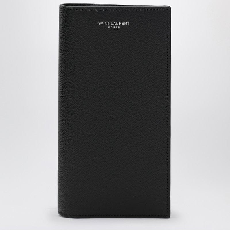 Wallets & Money Clips Saint Laurent - Black Continental wallet in pebbled leather - One size Brand