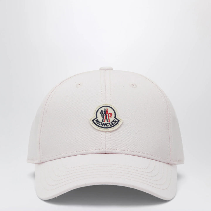 Moncler - Pink baseball cap with logo patch