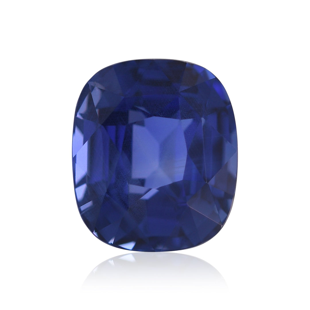 4.21 Carat Blue SRI LANKAN Cushion Sapphire GIA