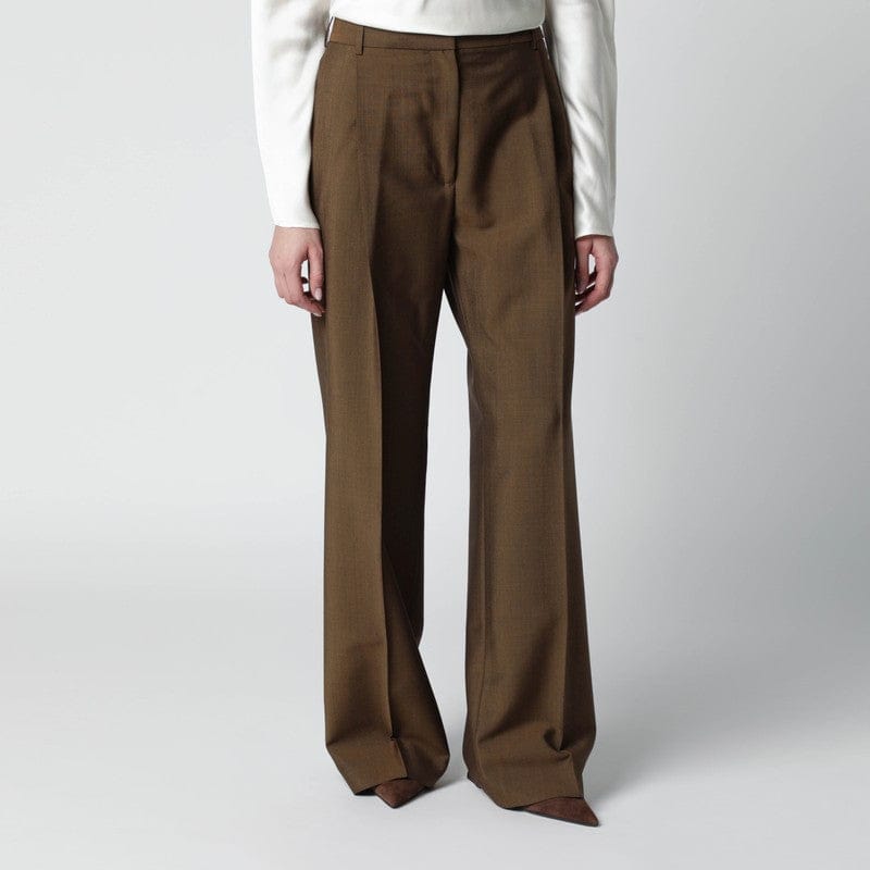 Pants Róhe - Light brown wool-blend trousers - 36 FR Brand