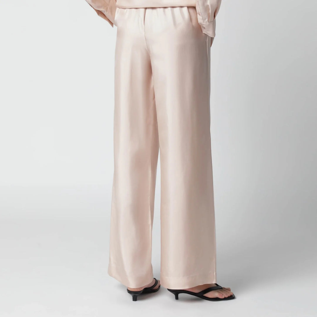 Róhe - Light pink silk trousers