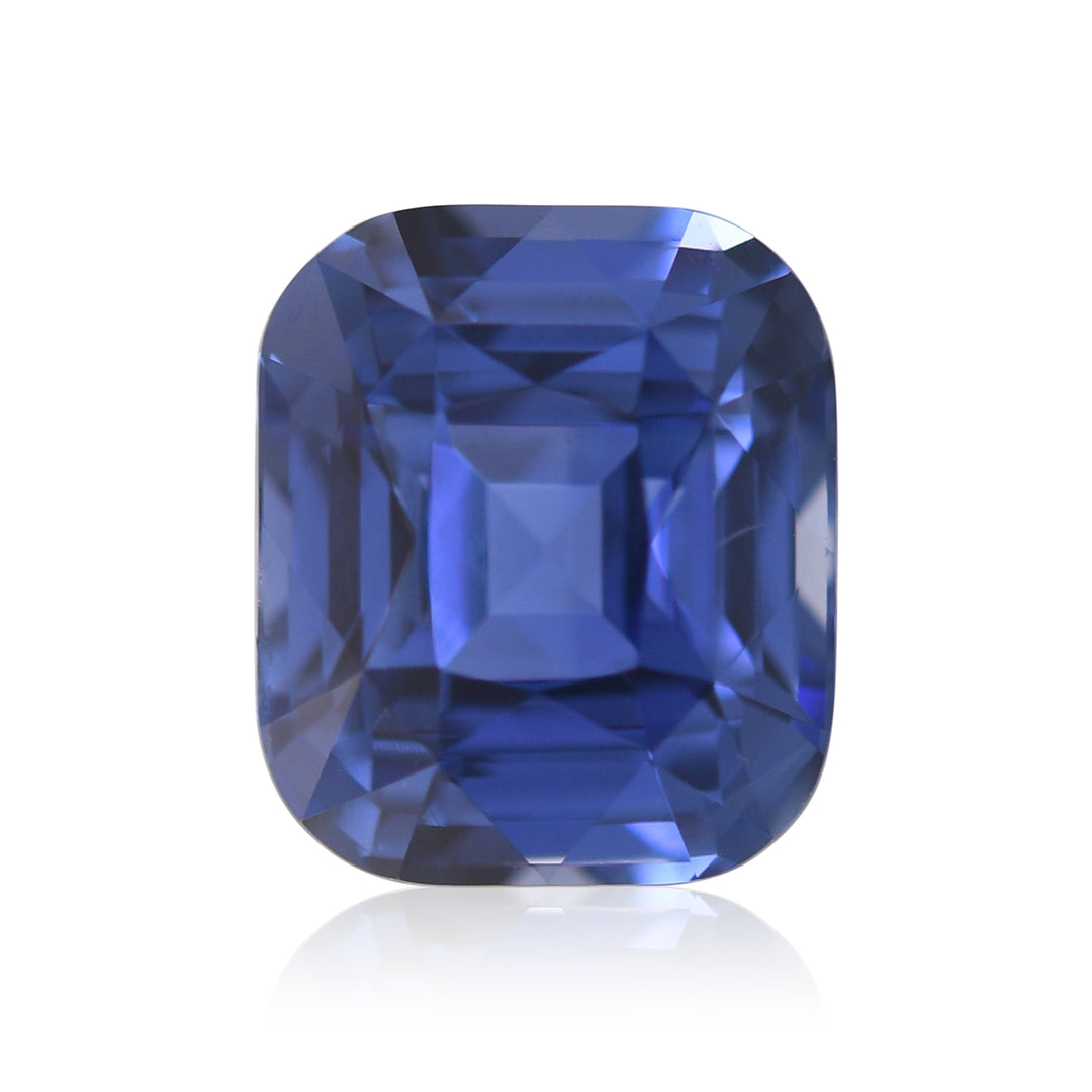 5.26 Carat Blue SRI LANKA Cushion Sapphire GIA