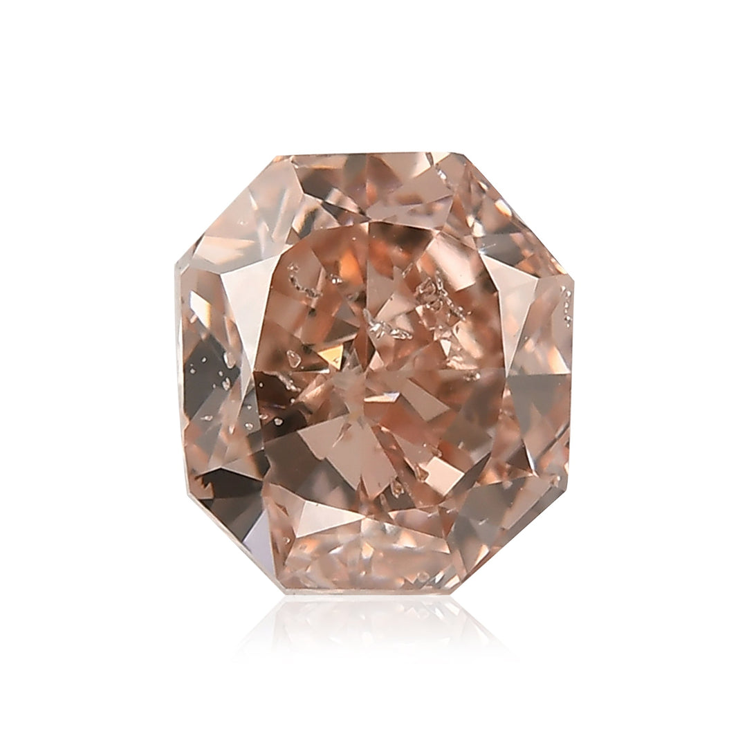 1.05 Carat Fancy Brown Pink Radiant Diamond (SI2) GIA