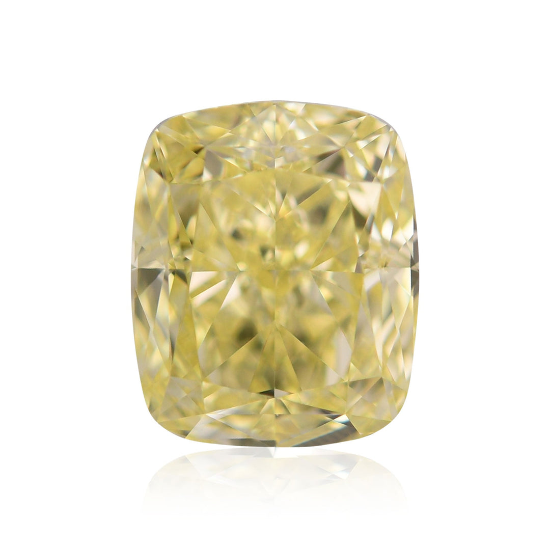 2.01 Carat Fancy Yellow Cushion Diamond VVS2 GIA