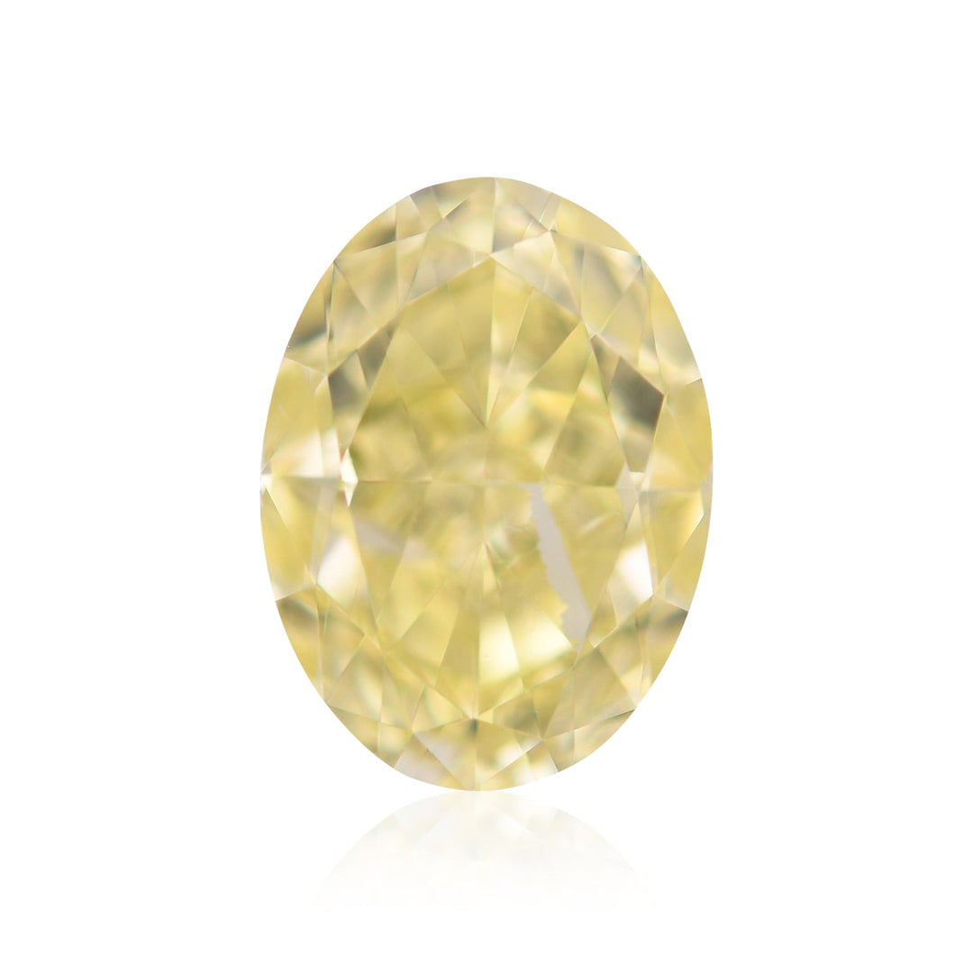 1.71 Carat Fancy Yellow Oval Diamond VS1 GIA