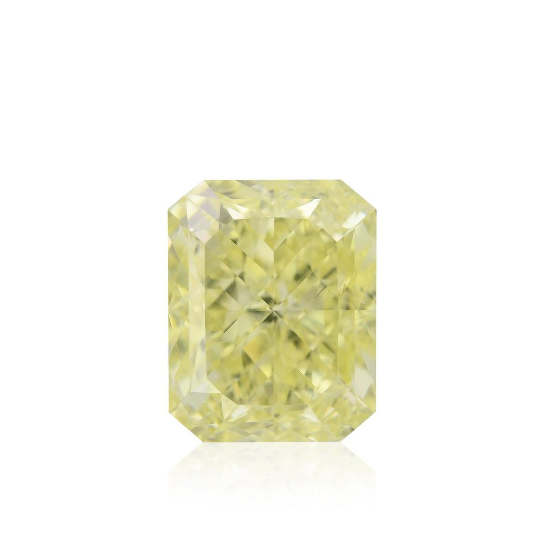 1.52 Carat Fancy Light Yellow Radiant Diamond IF GIA