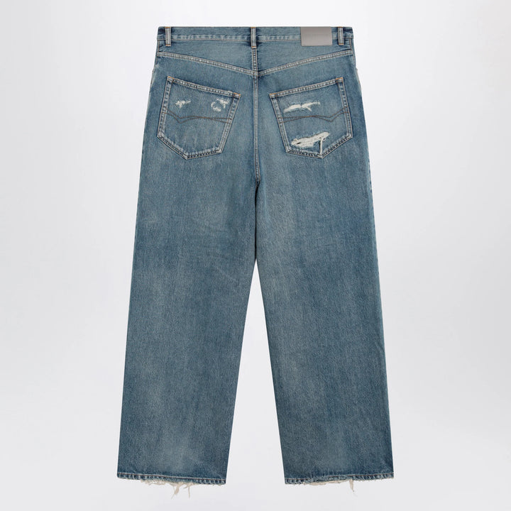 Balenciaga - Baggy jeans in blue cotton denim