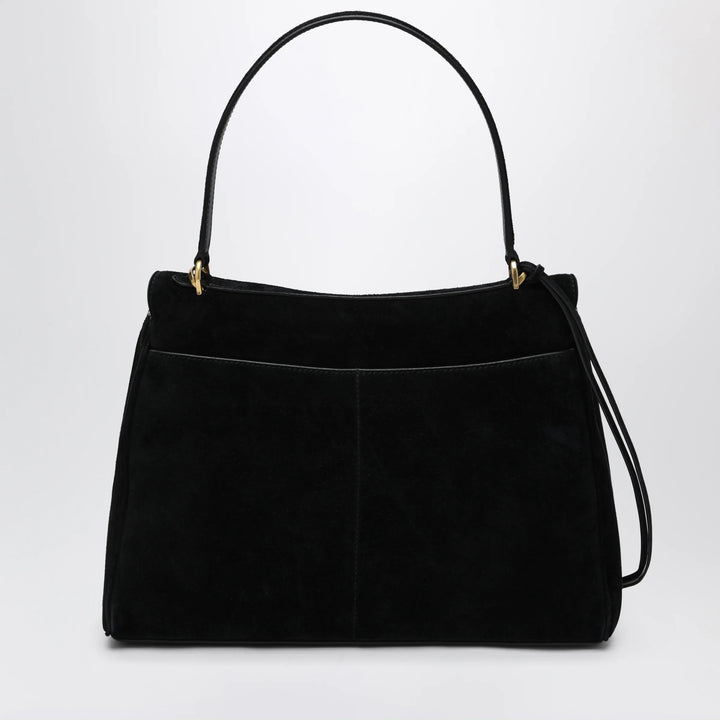 Balenciaga - Medium Rodeo bag in suede calfskin, black