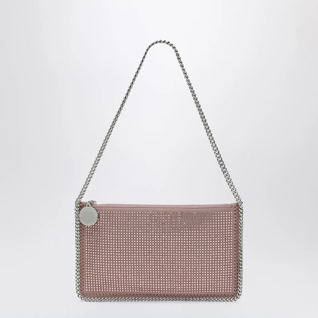 Stella McCartney - Falabella Pink Clutch Shoulder Bag with Rhinestones