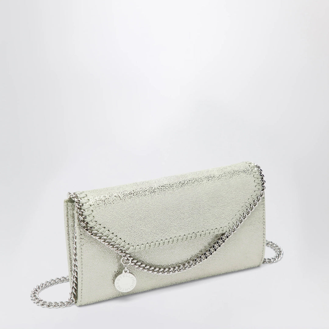 Stella McCartney - Light lime green Falabella shoulder wallet bag