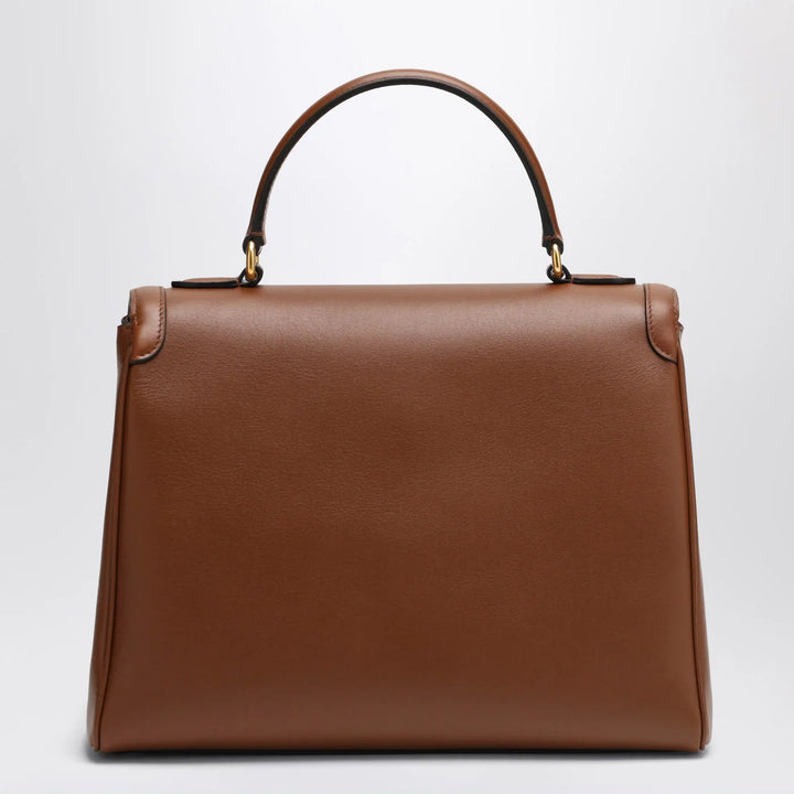 Valentino Garavani - Large shoulder bag 9TO5 tobacco