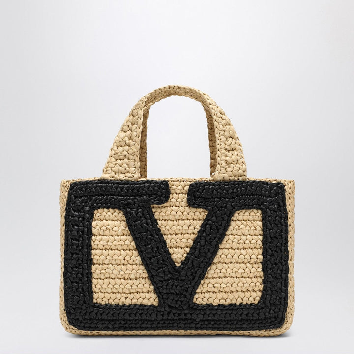 Shopper UNI Valentino Garavani Viva Superstar Crochet small natural/black bag Brand