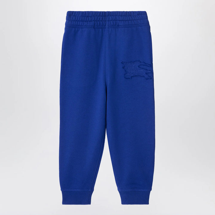Burberry - Electric blue jogging trousers with EKD logo