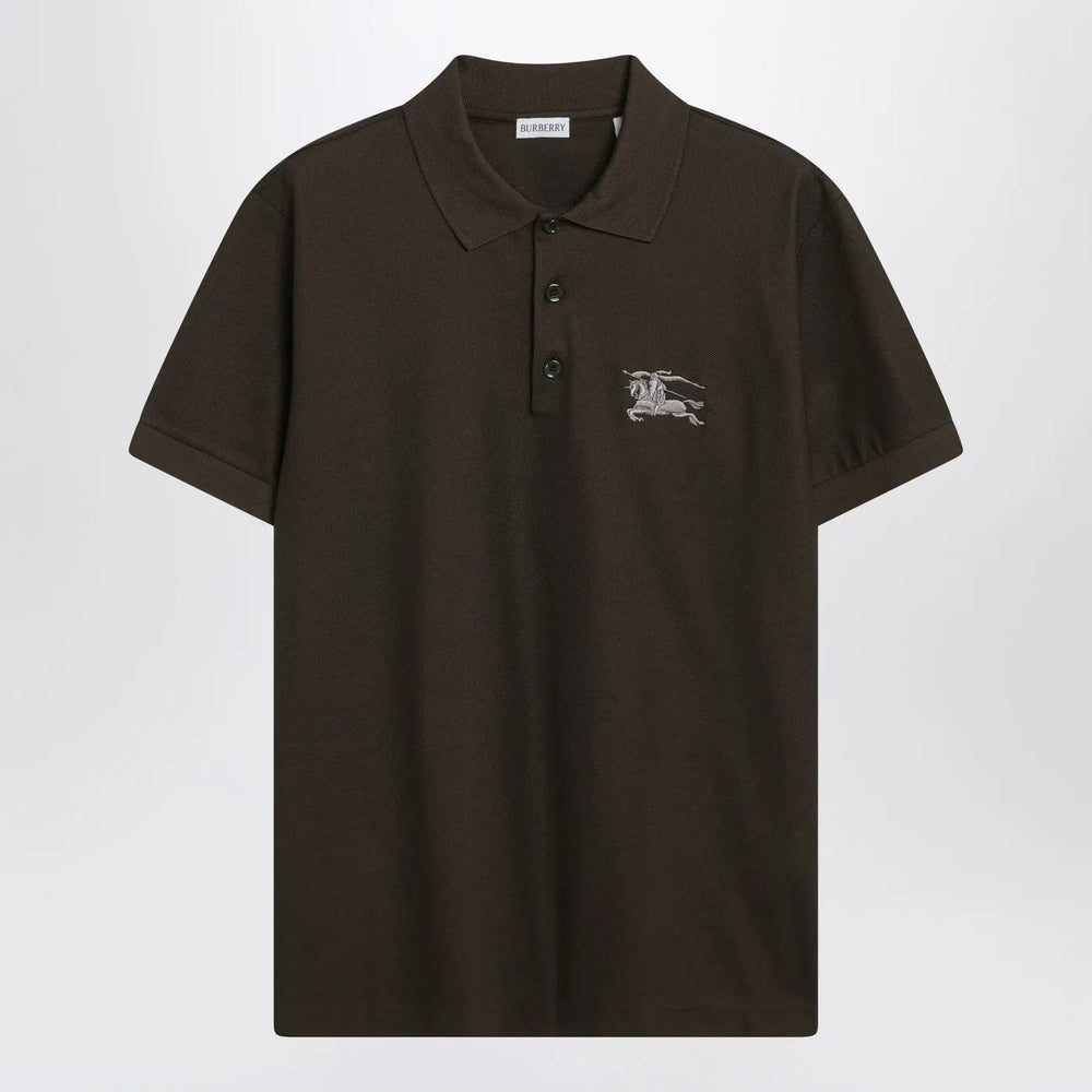 Burberry - Dark green cotton polo shirt with EKD Brand Polo Shirt S