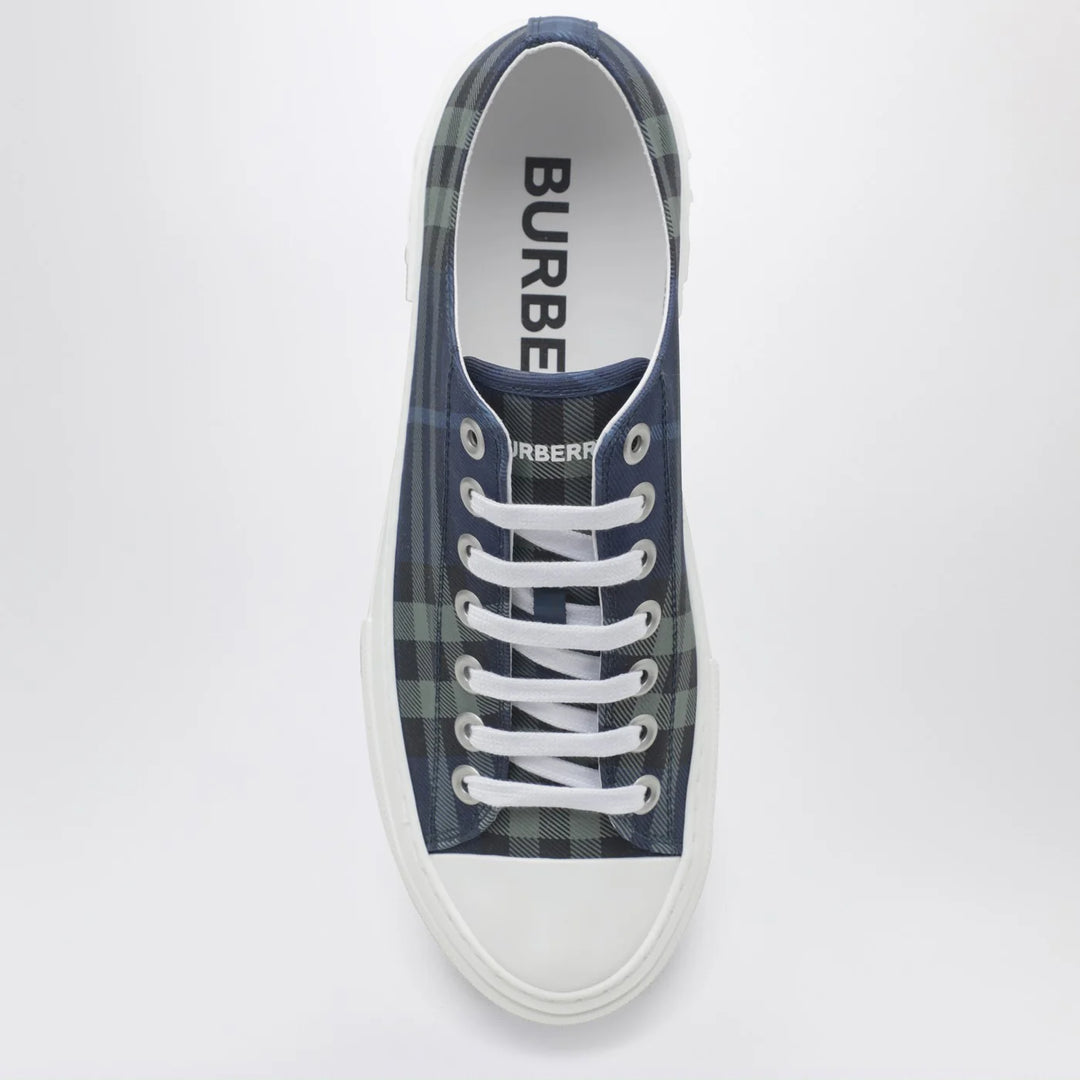 Burberry - Blue Check cotton Sneakers