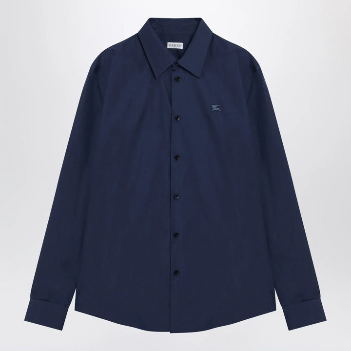 Burberry - Blue cotton shirt with EKD